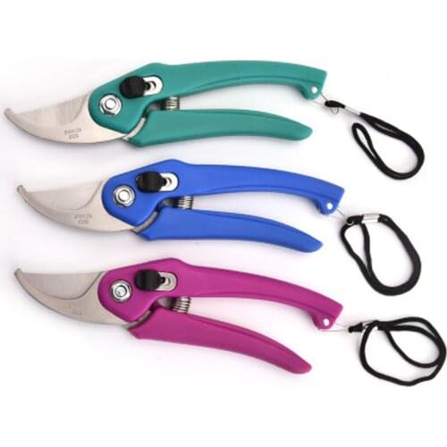 Stainless Steel Tree Pruner Cutter Gardening Branch Pruning Scissor Shears With String Anti-slip Sharp Durable Garden Hand Tools