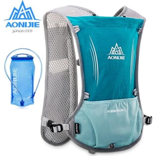 AONIJIE E913S 5L Hydration Pack Backpack Rucksack Bag Vest For 1.5L Water Bladder Hiking Running Marathon Race Sports Outdoor