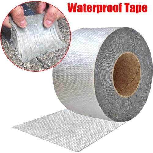 Aluminum Foil Butyl Rubber Tape Self Adhesive High temperature resistance Waterproof for Roof Pipe Repair Stop Leak Sticker