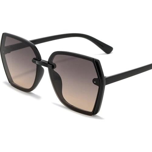 2021 Polygon Frame Sunglasses For Women Men Coated Oversize Wrap Eyewear Female Gafas Oculos UV400 Internet Celebrity Recommend