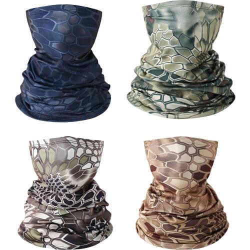 Military Tactical Bandana Men Women Camouflage Face Scarves Tubular Head Mask Scraf Outdoor Camping Hunting Neck Gaiter Cover