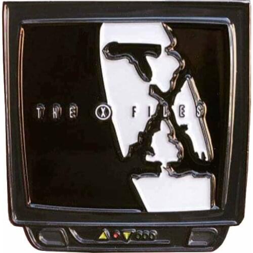 Thrilling Horror Movie X-Files Brooch and Enamel Pin Retro Cool TV Lapel Pin Collection Gifts