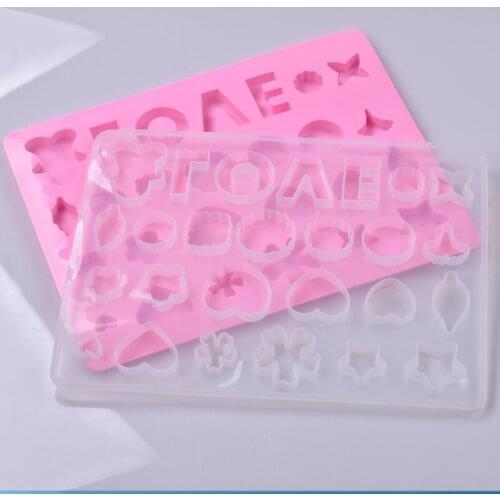 1 PCS 25.2cm*19.7cm Red Translucent Silicone Mold DIY Jewelry Making Tool Moulds UV Epoxy Resin Decorative Craft