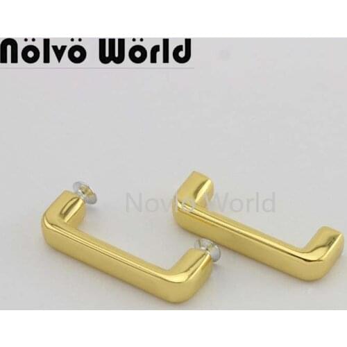 10 pieces test, high-grade metal bag strap arch bridge buckle with screw hardware accessories for bags purse handbag belt part