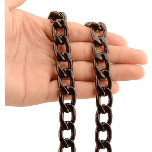 13MM New Fashion 1：1 NK Cuban Link Chain Stainless Steel Black Cool Mens Womens Necklace Or Bracelet Christmas Gift 7-40inch