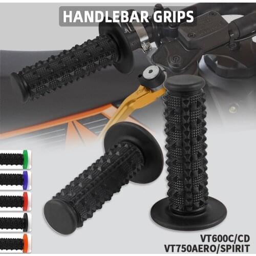 22mm 24mm Motocross Rubber Universal Handlebar grips bar End fit For HONDA VT600 C / CD VT750 AERO / SPIRIT Brake Handle bar