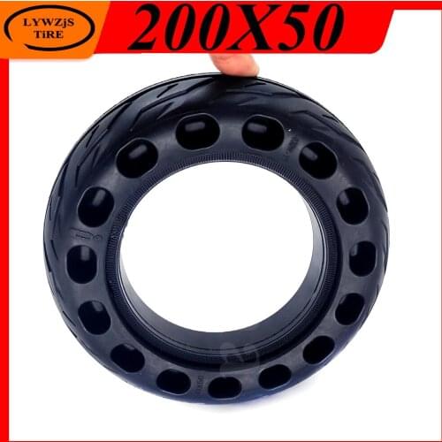 8 inch 200x50 Solid Tire for Small Electric Scooter Motor Hub 200x50 Explosion-proof Solid Tire