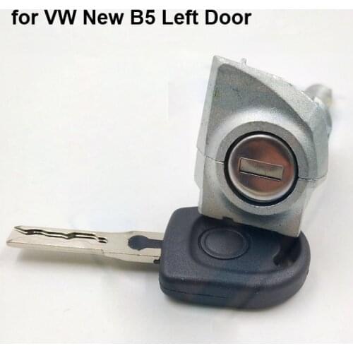 Car Lock Cyllinder for VW Passat B5 Left Door Inside Groove Replacement Lock Core for Volkswagen