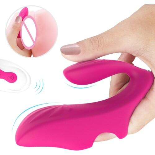 Wireless Remote Control Finger Vibrator Double Heads G Spot Massage Clitoris Stimulator Female Masturbator Sex Toys for Women