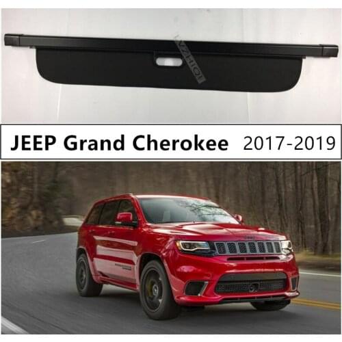 Rear Trunk Cargo Cover For JEEP Grand Cherokee 2017 2018 2019 2020 2021 High Qualit Car Security Shield Accessories Black Beige
