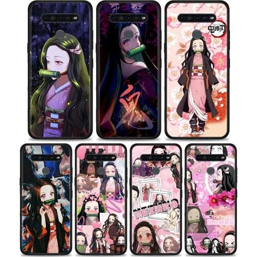 Smartphone Case For LG K51 K61 K52 K50 K42 K41s K40s K40 Cover Capa for LG G8 G7 ThinQ G6 Demon Slayer Nezuko Anime