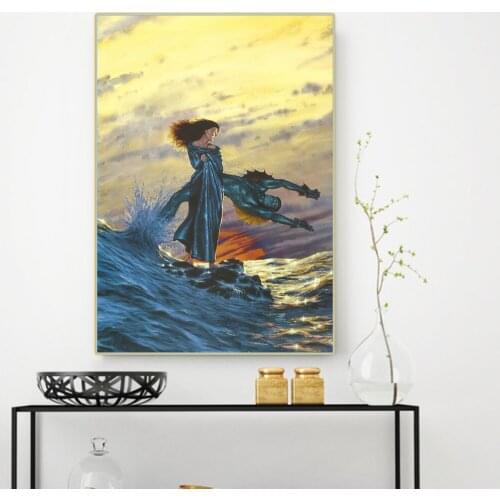 Citon Richard Hescox《Red Sun of Darkover》Illustration Canvas Art Oil Painting Artwork Poster Picture Wall Decor Home Decoration