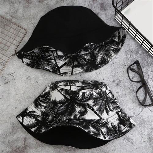 1PC Double-sided Wearing Cap Visor Solid Color Bucket Hat Men And Women Cotton Flat Sun Hat Reversible Fisherman Hat Bucket Cap