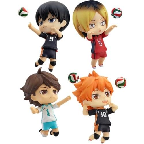 Haikyuu Anime Figure Hinata Syouyou 461# Kozume Kenma 605# Oikawa Tooru Tsukishima Kei Figurine PVC Model Toy Gift for Kids 10cm