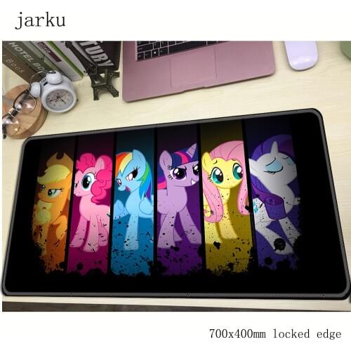 My little pony pad mouse computador gamer mause pad 700x400X2MM padmouse big Rainbow mousepad ergonomic gadget office desk mats