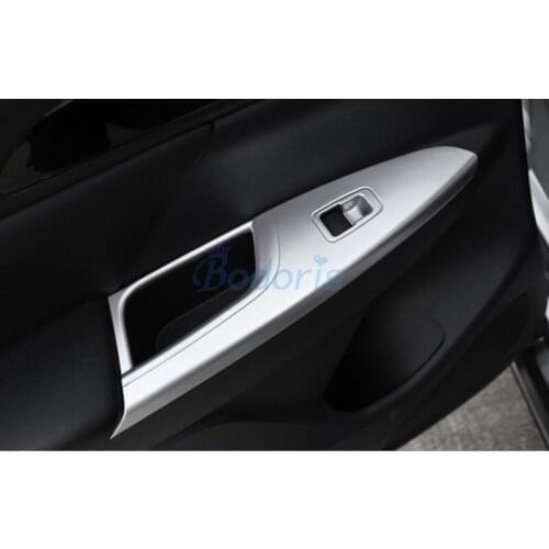 Interior Door Armrest Cover Window Glass Lift Panels Stickers Car Styling For Mitsubishi Eclipse Cross 2018-2020 Accessories