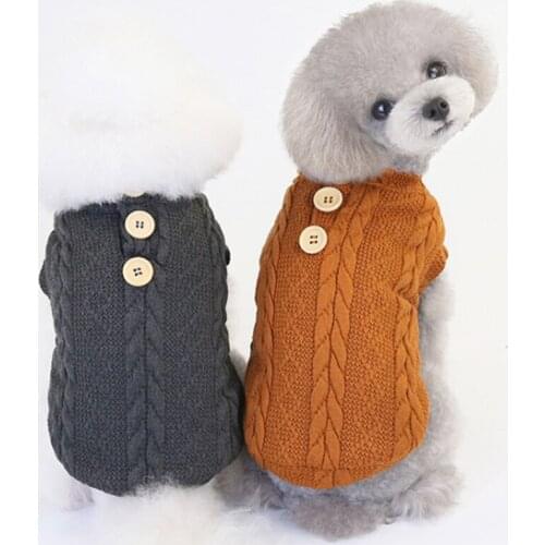 Fashion Dog Autumn Winter Pet Dog Clothes For Dogs Coat Jacket Cotton French Bulldog Clothing For Dogs Pets Sweater Clothing