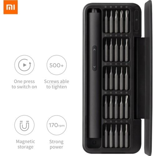 HOTO Precision Screwdriver Kit 25 in 1 Rechargeable Power Screwdriver Magenetic Bits Electric Screwdriver Set For Mobile Phone