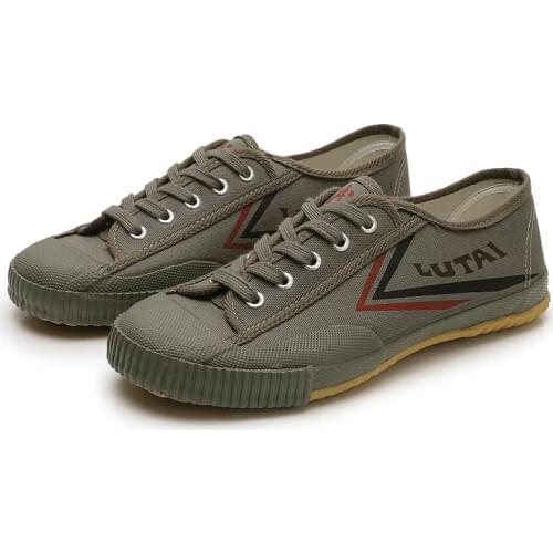 USHINE EU35-46 Canvas KungFu Shoes Martial Arts TaiChi Taekwondo WuShu Karate Sports Shoes Sneakers Shoes Adult Big Size