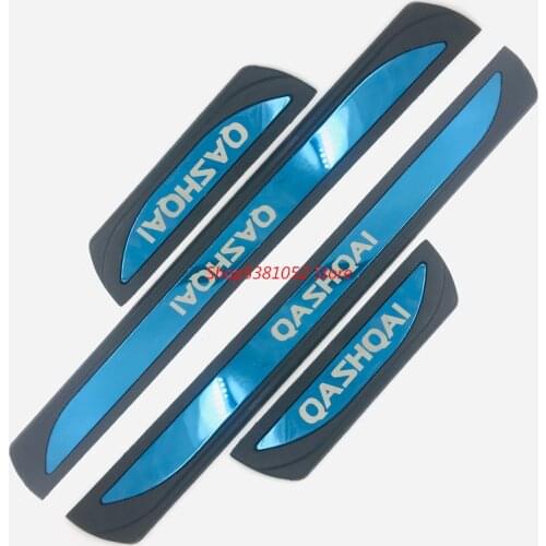 Stainless Steel Door Sill Trim For Nissan Qashqai J11 Accessories 2019 2020 2015-2018 Scuff Plate Guard Protector