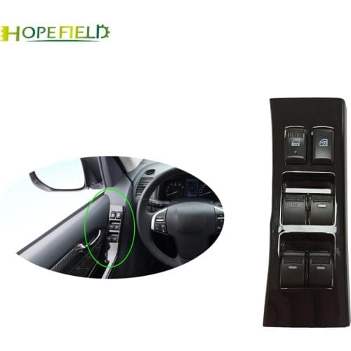 Piano Black Styling Car Window Lifter Switch Electric Power Window Control Button Panel Accessories For Isuzu Dmax D-Max D-Mux
