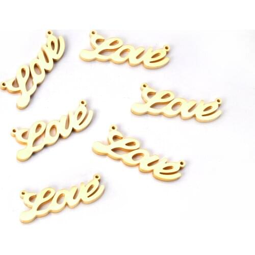 ASON 10pcs/Lot Charms For Jewelry Making Stainless Steel Love Letter Pendants Necklace Bracelets Accessories DIY Jewelry