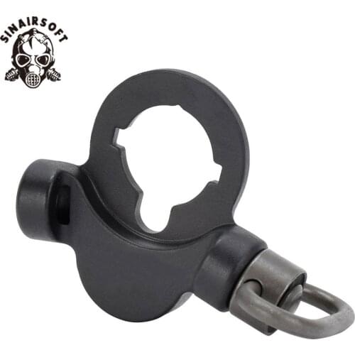 Full Metal Two-Sided Attachment QD Sling Swivel Dual Side End Plate Flexible Mount Push Botton Adapter Fit AEG M4 M16 Airsoft
