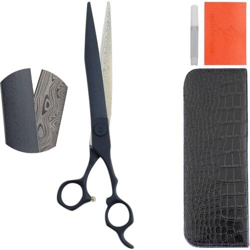 Univinlions 7.5" Professional Dog Scissors Straight Grooming Shears Home Groomer Tools Tijeras Perro Pet Hair Trimming Scissors