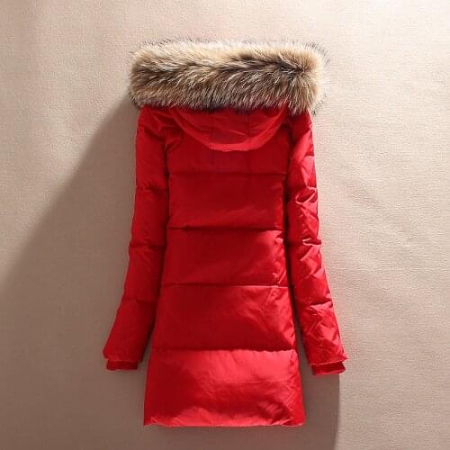 Womens Down Jacket 2020 Long Coat Women Winter Duck Down Coat Real Fur Collar Jackets Doudoune Femme Hiver KJ1023