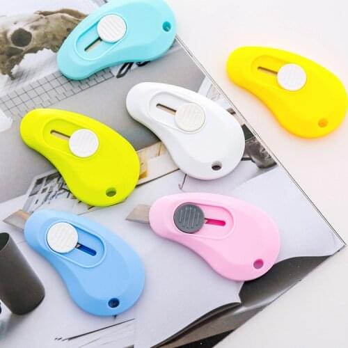 Multi Color Cute Mini Portable Utility Knife Paper Cutter Cutting Paper Razor Blade Office Stationery Escolar Papelaria