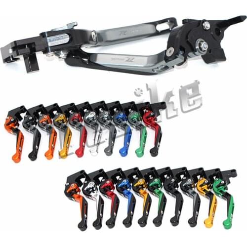 CNC Brake Clutch Levers Motorcycle For Kawasaki Z900 Z 900 2017 Foldable Extendable Logo (Z900)