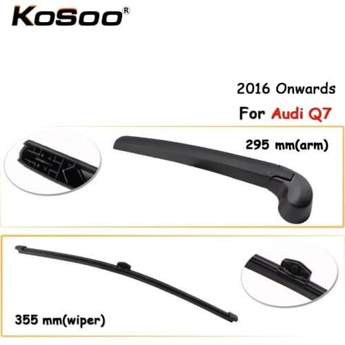 KOSOO Auto Rear Car Wiper Blade For AUDI Q7,355mm 2016- Rear Window Windshield Wiper Blades Arm,Car Accessories Styling