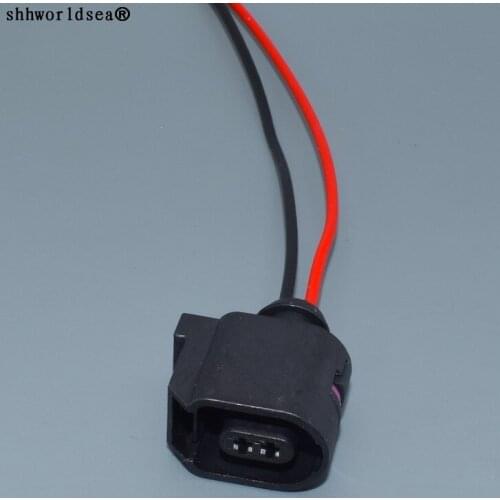 Shhworldsea 2 Pin 6E0 973 702 Sealed Rear ABS Sensor Connector Plug Wiring Socket For VW Audi Phaeton