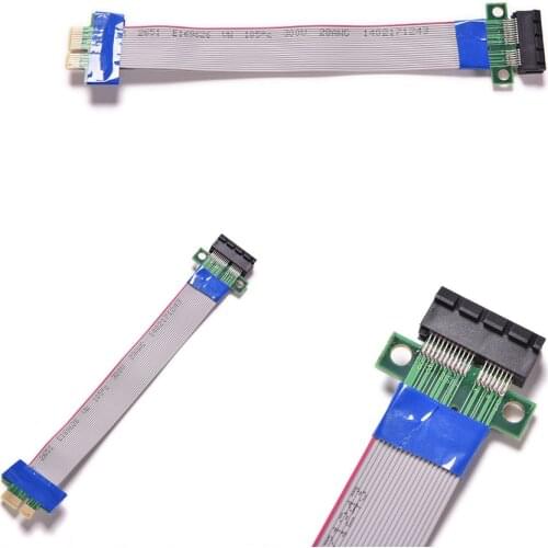 PCI Express Flex Relocate Cable PCI-E 1X to 1x Slot Riser Card Extender Extension Ribbon for Bitcoin Miner Drop Shipping