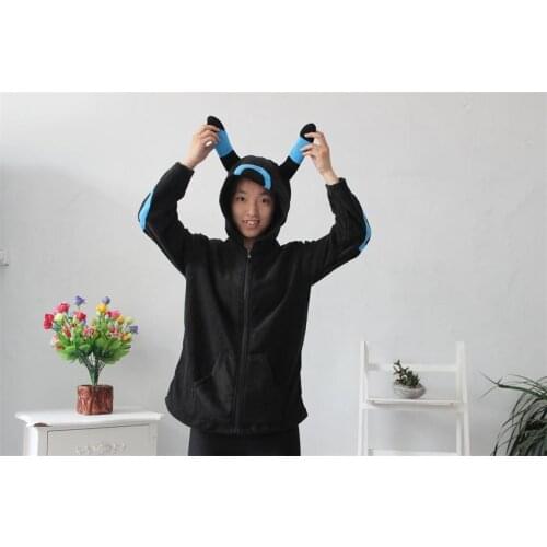 Womens mens wear hoodies Cute Cartoon Stitch Pikachu Panda Umbreon Hoodie Jacket Cosplay Costumes Animal Pajamas