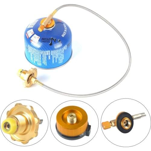 Outdoor Gas Stove Camping Burner Propane Refill Bottle Gas Adapter Tank Coupler Converte LPG Flat Cylinder Tour Equipment
