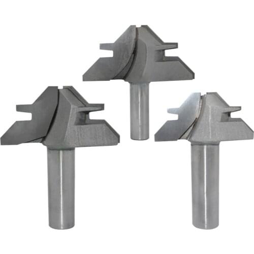 1/2 inch 45 degree end milling woodworking spindle moulder mortise tenoning tools finger jointer shaper cutter wood router bits