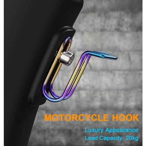 2 Color Multifunction Motorcycle Hook Luggage Bag Hanger Helmet Claw Double Bottle Carry Holders For Moto Accessories