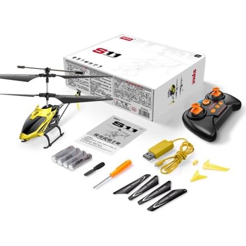 2021 New Original Syma S11 3CH Remote Control Helicopter with Gyro Mini Indoor Helicopter for Children RC Fan Beginner