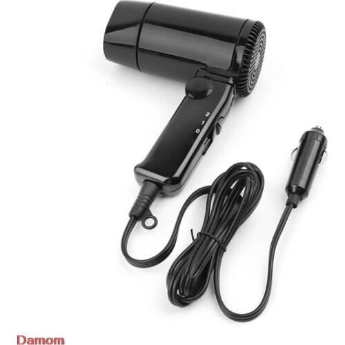 2021 New Portable 12V Car-styling Hair Dryer Hot & Cold Folding Blower Window Defroster