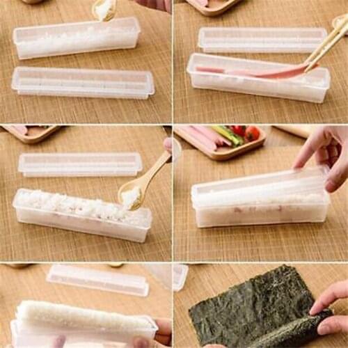 3PCS/Set Japanese Roll Sushi Maker Rice Mold Sushi Maker Cozinha Bento Baking Sushi Maker Kit Rice Roll Mold Kitchen Tools