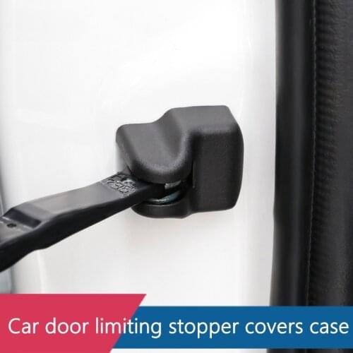 4Pcs Car Door Limiting Stopper Covers Case For Hyundai Elantra Tucson Sonata IX35 IX45 Verna Elantra Car Styling Accessories