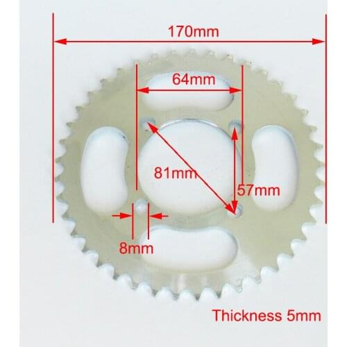41 Tooth 64mm Rear Chain Sprocket for Electric Tricycle fit 420 Chain