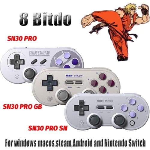 8Bitdo SN30 Pro SF30 Pro Gamepad for Nintendo Switch macOS Android Controller Joystick Wireless Bluetooth Game Controller