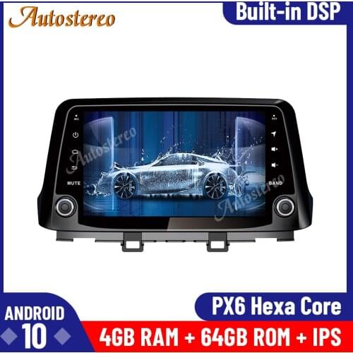 For Hyundai KONA 2017 2018 2019 2020 Android 10.0 64+4GB Auto Stereo Multimedia Player Radio Tape Recorder Head Unit DVD Player