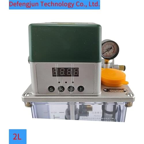 CE Approval Factory supply AC220V 2L Automatic Lubrication Gear Pump Lubricating Oil Pump of Lubricator For CNC Machine