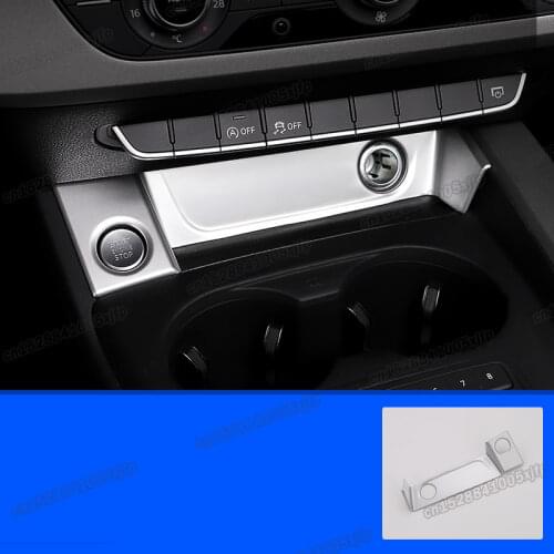 Car Center Console One Button Start Panel Cover for Audi A4 B9 2017 2018 2019 2020 2021 Accessories A5 Sportback Decoration