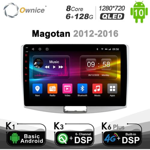 6G+128G Ownice Android 10.0 Car Radio player GPS For Volkswagen CC Magotan Passat b7 2012 2013 2014 2015 2016 DSP SPDIF 4G LTE