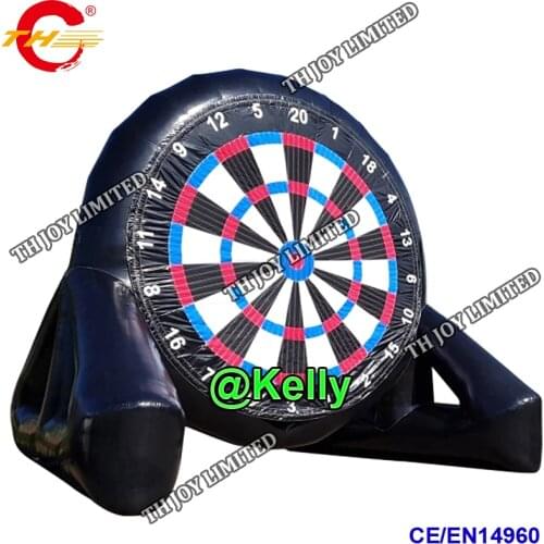 Free air shipping giant inflatable football dart board for sale, commercial durable inflatable soccer golf dart board sport game