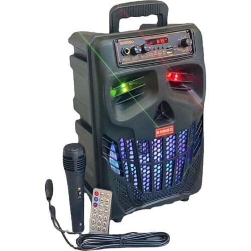 Kimiso Bluetooth Speaker Portable Wireless Column Big Power Stereo Subwoofer Bass Party Speakers with Microphone Family Karaoke